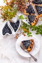 Cheesecake blueberries