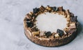 Cheesecake With chocolate Royalty Free Stock Photo