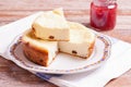 Cheesecake with raisins Royalty Free Stock Photo