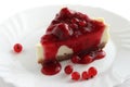 Cheesecake with red currant
