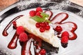 Cheesecake with red currant