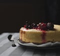 Cheesecake with red fruits