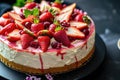 Cheesecake strawberrie sweet mascarpone cake