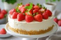 Cheesecake strawberrie sweet mascarpone cake