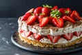 Cheesecake strawberrie sweet mascarpone cake