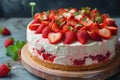 Cheesecake strawberrie sweet mascarpone cake