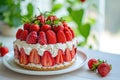 Cheesecake strawberrie sweet mascarpone cake