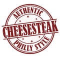 Cheesesteak grunge rubber stamp Royalty Free Stock Photo