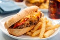 Cheesesteak sandwich Royalty Free Stock Photo