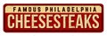 Cheesesteaks vintage rusty metal sign Royalty Free Stock Photo