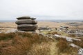 The Cheesewring on Bodmin Moor, Cornwall in the UK