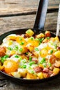 Cheesy Bacon And Egg Hash Royalty Free Stock Photo