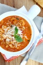 Cheesy Beefaroni Soup