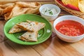 Chicken Quesadilla Tortilla Chips Royalty Free Stock Photo