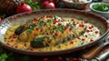 Cheesy Chiles Rellenos with Pomegranate Seeds