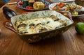 Cheesy Eggplant Casserole Royalty Free Stock Photo