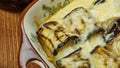 Cheesy Eggplant Casserole Royalty Free Stock Photo