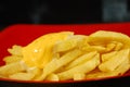 Cheesy fries Royalty Free Stock Photo