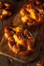 Cheesy German Soft Pretzels Royalty Free Stock Photo