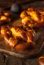 Cheesy German Soft Pretzels Royalty Free Stock Photo