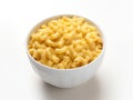 Cheesy Goodness: Stovetop Macaroni and Cheese on White Background