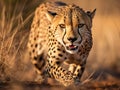 cheetah in africa grassland