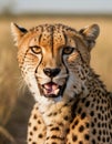 Cheetah Close-Up Portrait Royalty Free Stock Photo