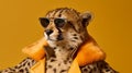 Generative AI, Sleek Cheetah in Sunglasses: A Stylish Encounter