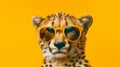 Generative AI, Sleek Cheetah in Sunglasses: A Stylish Encounter