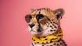 Generative AI, Sleek Cheetah in Sunglasses: A Stylish Encounter