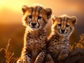 Cheetah cubs