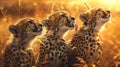 Cheetah cubs Royalty Free Stock Photo