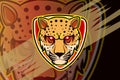 Cheetah e sport logo design Royalty Free Stock Photo
