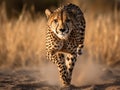 The Agile Sprint of the Cheetah in Savannah