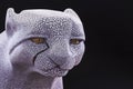 Cheetah head sculpture