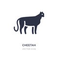 cheetah icon on white background. Simple element illustration from Animals concept Royalty Free Stock Photo