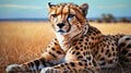 cheetah illustration highquality image and ai generated Royalty Free Stock Photo