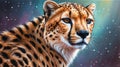 cheetah illustration highquality image and ai generated Royalty Free Stock Photo