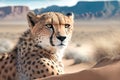 Cheetah in the Namib Desert, Namibia, Africa