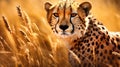 Cheetah in the Okavango Delta Royalty Free Stock Photo