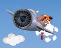 Cheetah the pilot Royalty Free Stock Photo