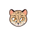 Cheetah portrait illustration