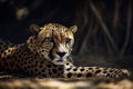 Cheetah Portrait, A Look of Intense Focus Royalty Free Stock Photo