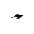 Cheetah run icon vector graphics Royalty Free Stock Photo