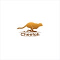 Cheetah run logo vector graphics Royalty Free Stock Photo