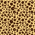 Cheetah skin seamless texture, leopard background Royalty Free Stock Photo