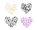 Cheetah Wild Heart Vector Illustration