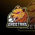 Cheetahs Volleyball Animal Team Badge