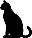 Cheetoh Cat Black Silhouette Generative Ai Royalty Free Stock Photo
