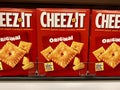 Cheez it box on a store shelf